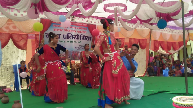 अन्तर बिद्यालय स्तरीय नृत्य प्रतियोगिता सम्पन्न