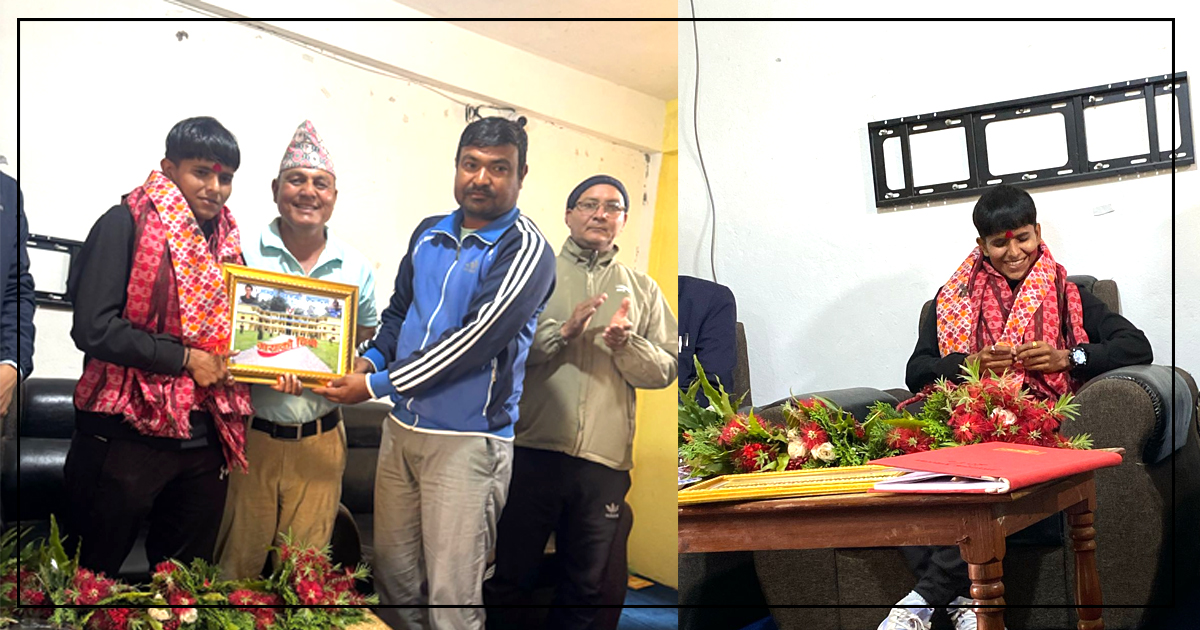लम्की बहुमुखी क्याम्पसमा राष्ट्रिय खेलाडी अमृता जैसीलाई गरियो सम्मान
