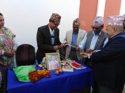 सहिद गौतमको सालिक बनाउने मन्त्री सुवेदीकाे उद्घाेष