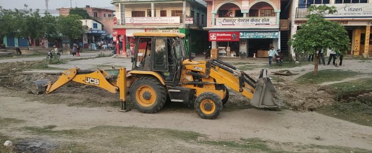 टीकापुरमा जमरा देखि वसपार्क सम्मको ४ लेन आधुनिक सडक निर्माण सुरु