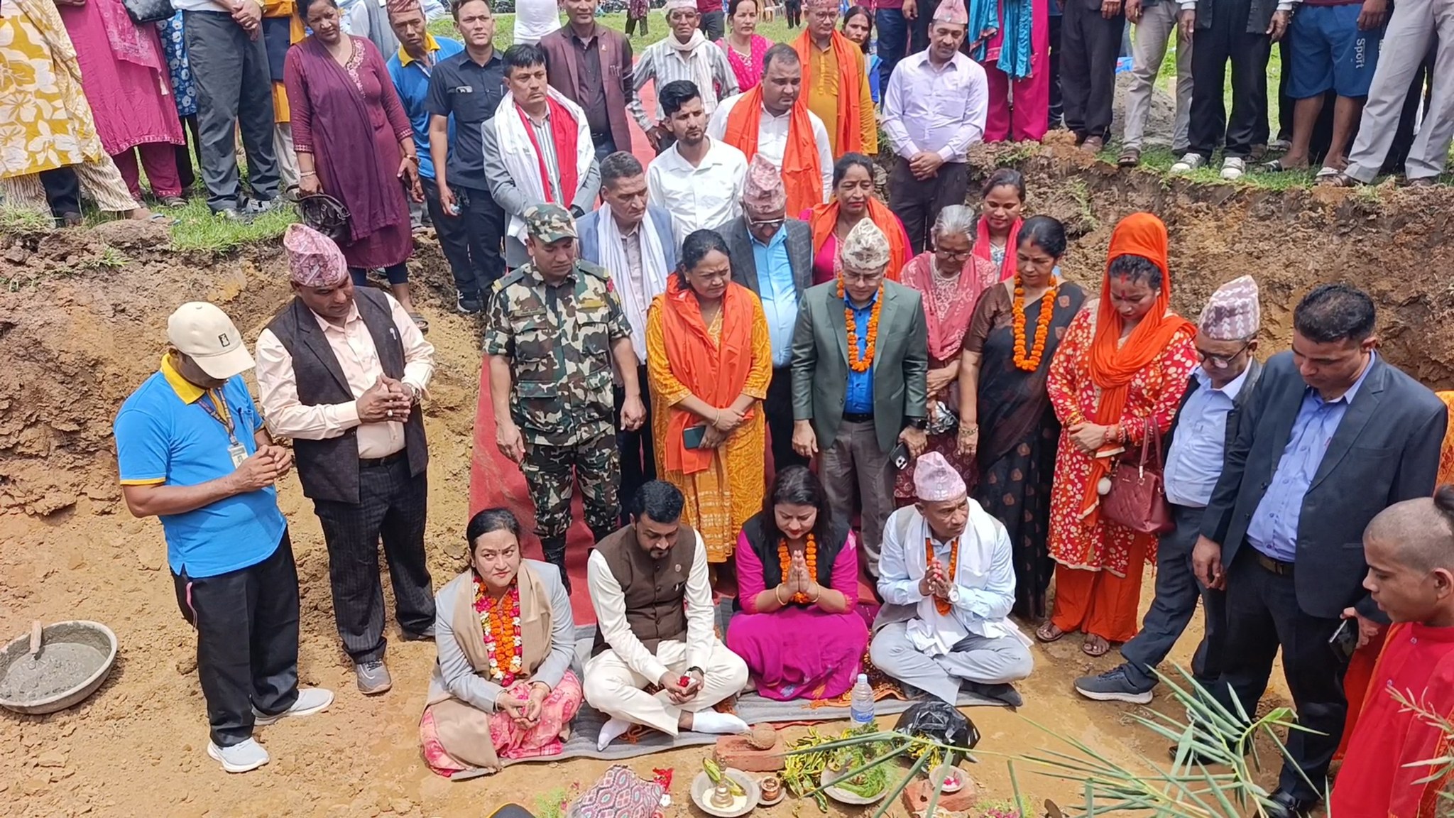 लम्की खानेपानीको योजना शिलान्यास :  खानेपानीको  समस्या स्थायी रुपमा सामाधन हुने